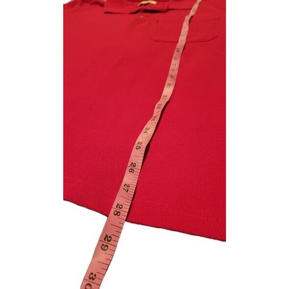 Turtle Bay New York‎ Men's Red Short Sleeve Polo Shirt Size L - Picture 6 of 7